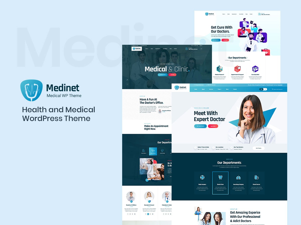 Medinet – The Ultimate Health & Medical WordPress Theme for Clinics and Hospitals
