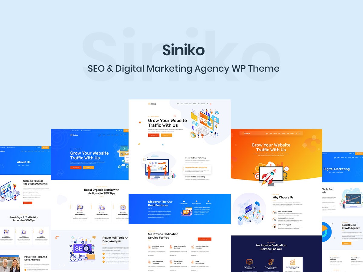 Siniko – SEO & Digital Marketing Agency WordPress Theme