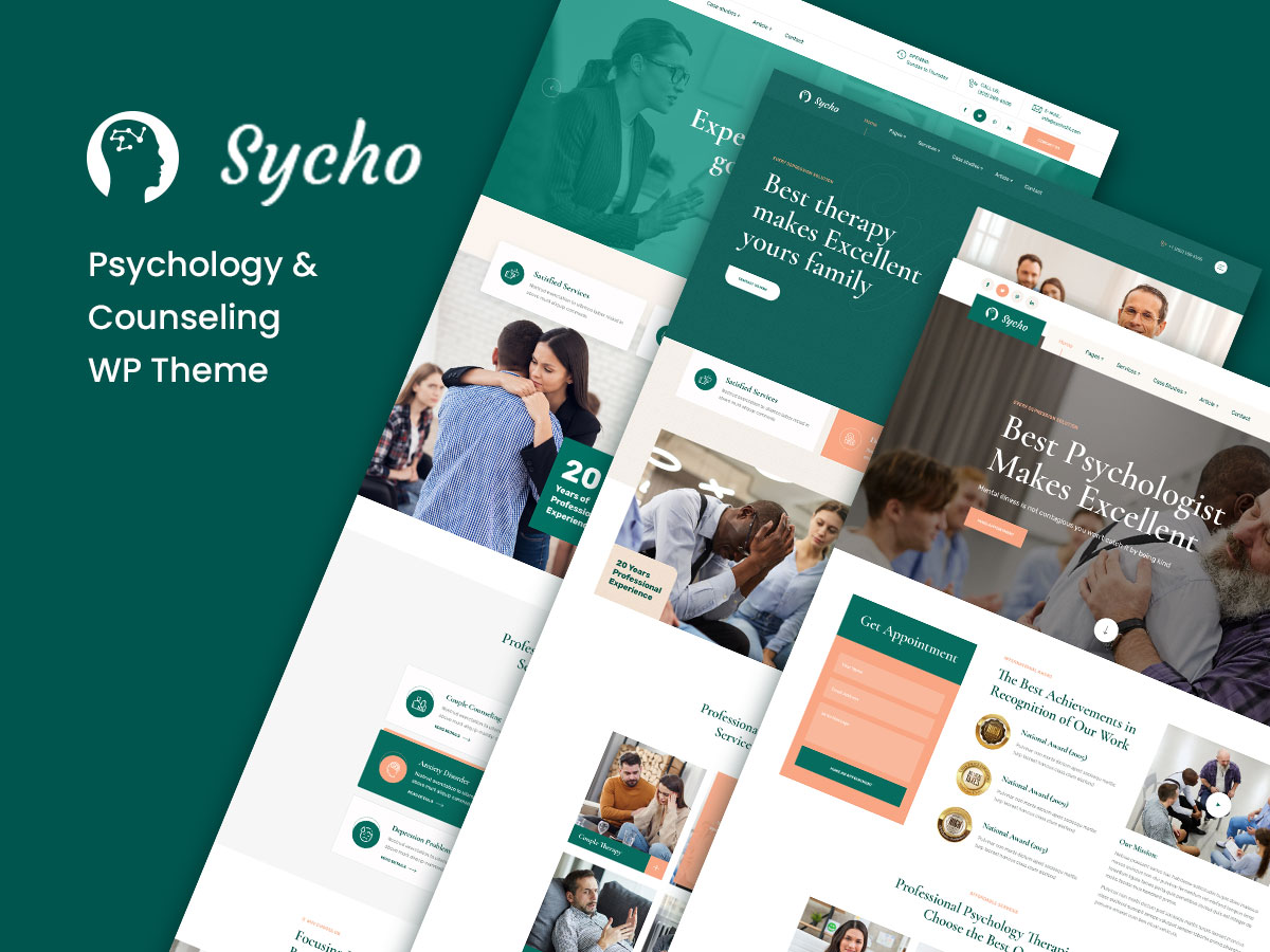 Sycho – Compassionate Psychology & Counseling WordPress Theme