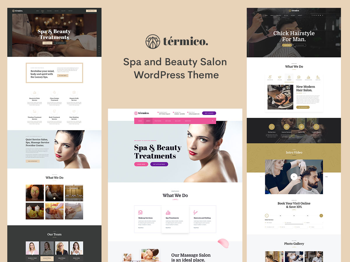 Termico – Luxurious Spa & Beauty Salon WordPress Theme